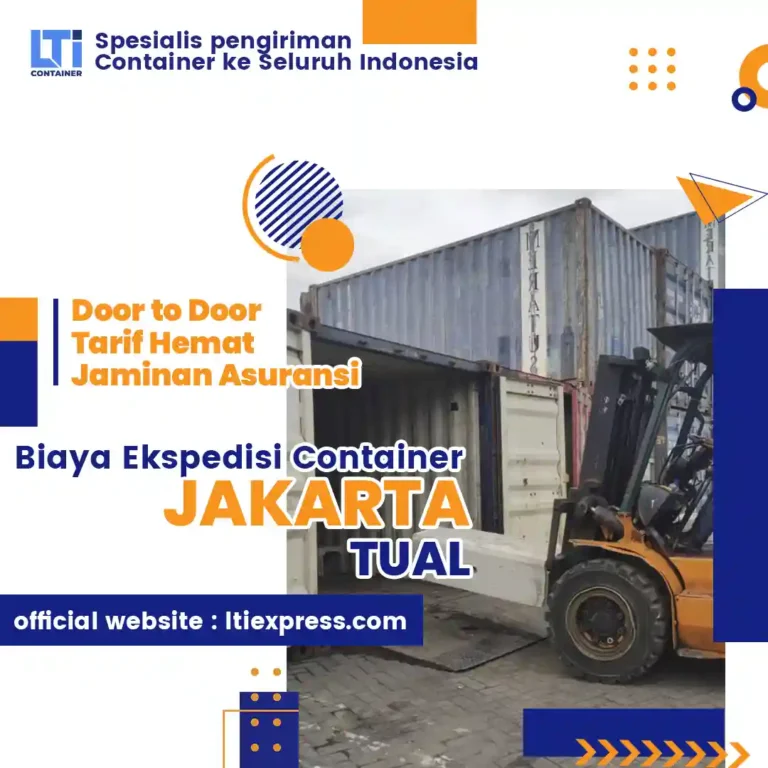 biaya ekspedisi container jakarta tual