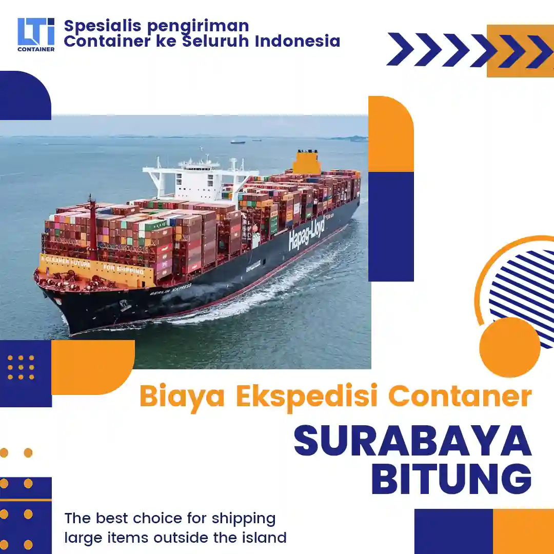 biaya ekspedisi container surabaya bitung