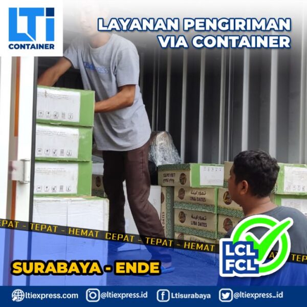 biaya ekspedisi container Surabaya Ende