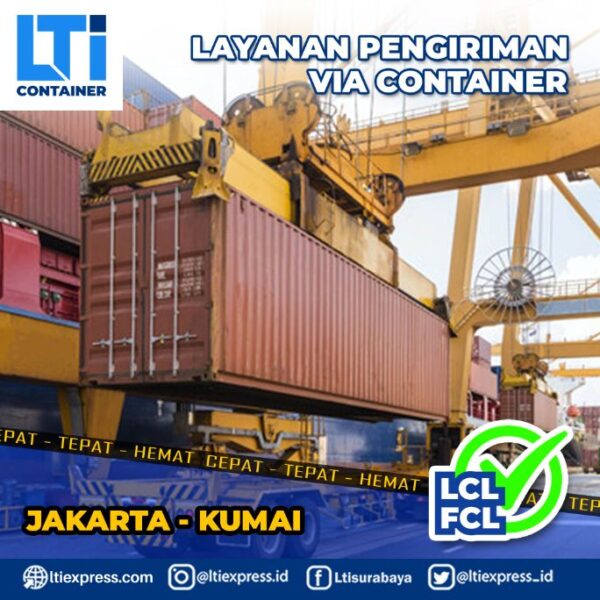 biaya ekspedisi container Jakarta Kumai