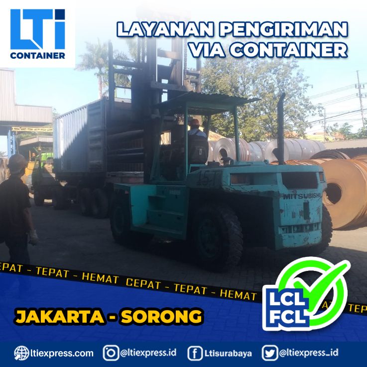 biaya ekspedisi container Jakarta Sorong