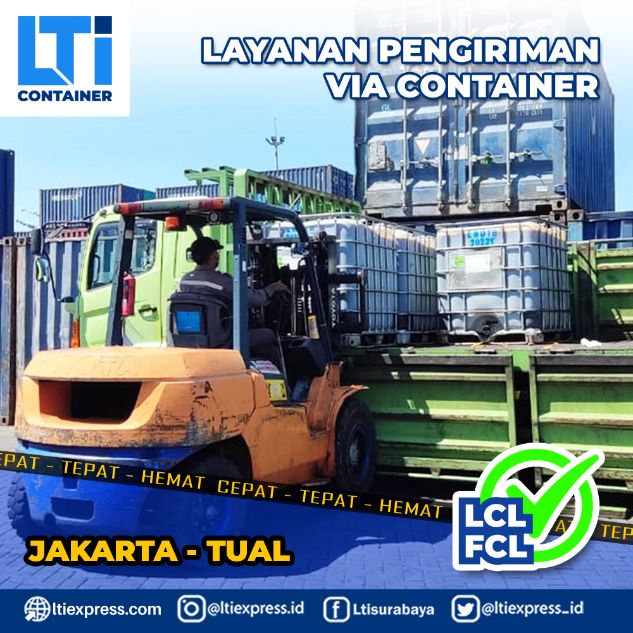 biaya ekspedisi container Jakarta Tual