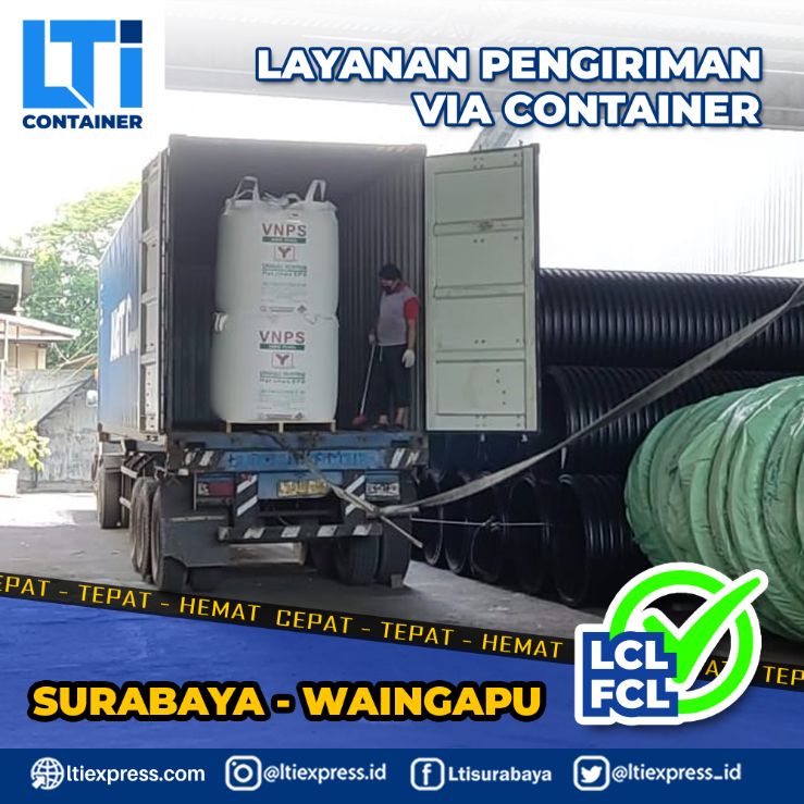 biaya ekspedisi container Surabaya Waingapu