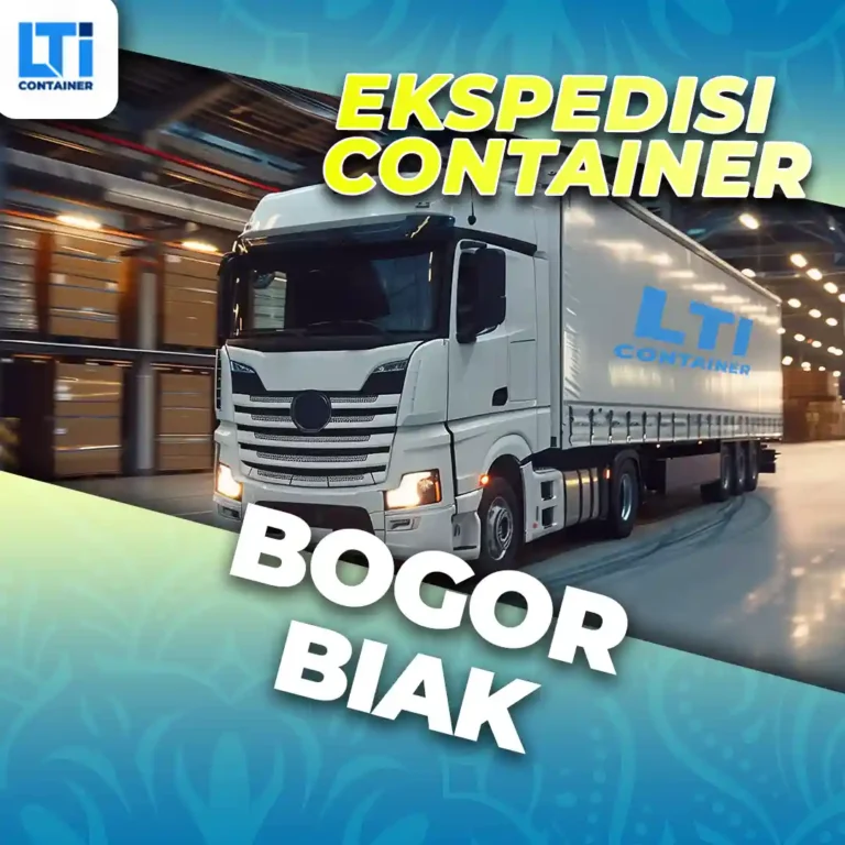 ekspedisi container bogor biak