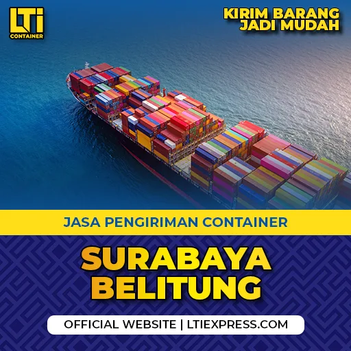 jasa pengiriman container surabaya belitung