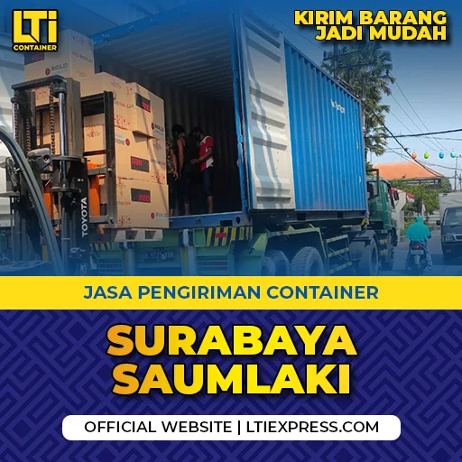 jasa pengiriman container surabaya saumlaki