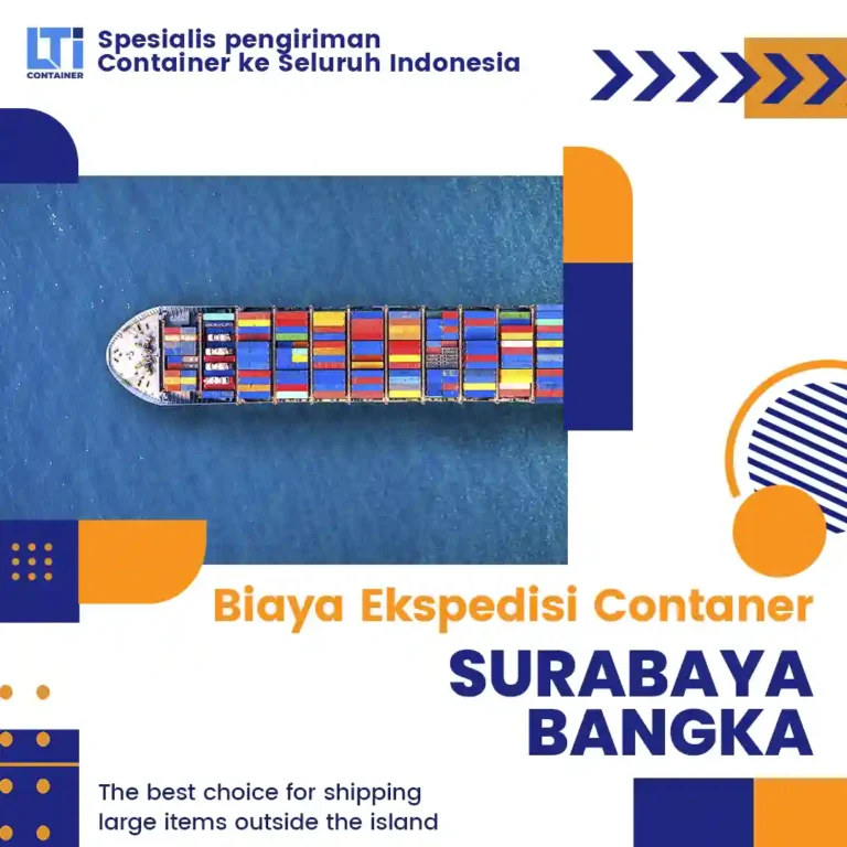 biaya ekspedisi container surabaya bangka