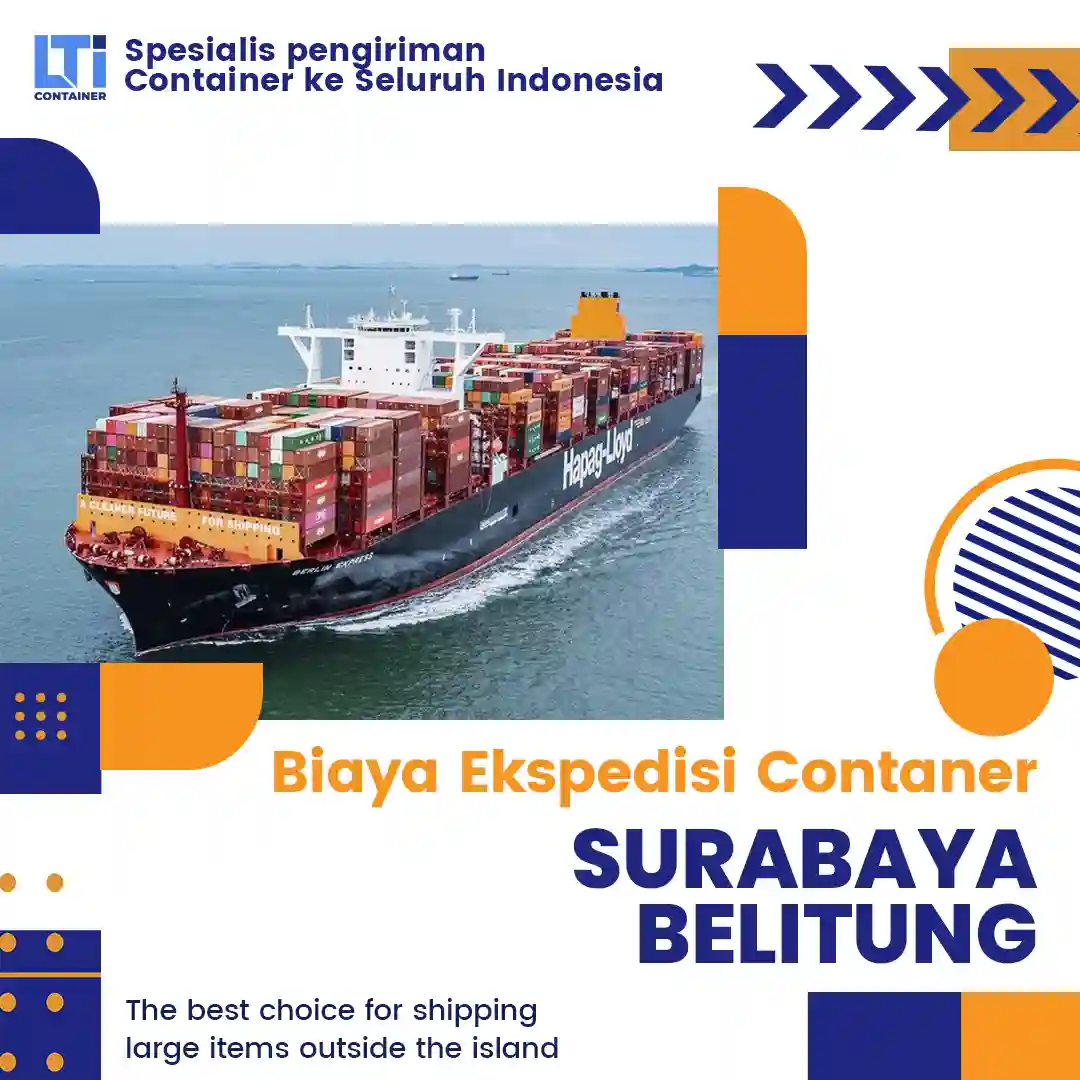 biaya ekspedisi container surabaya belitung