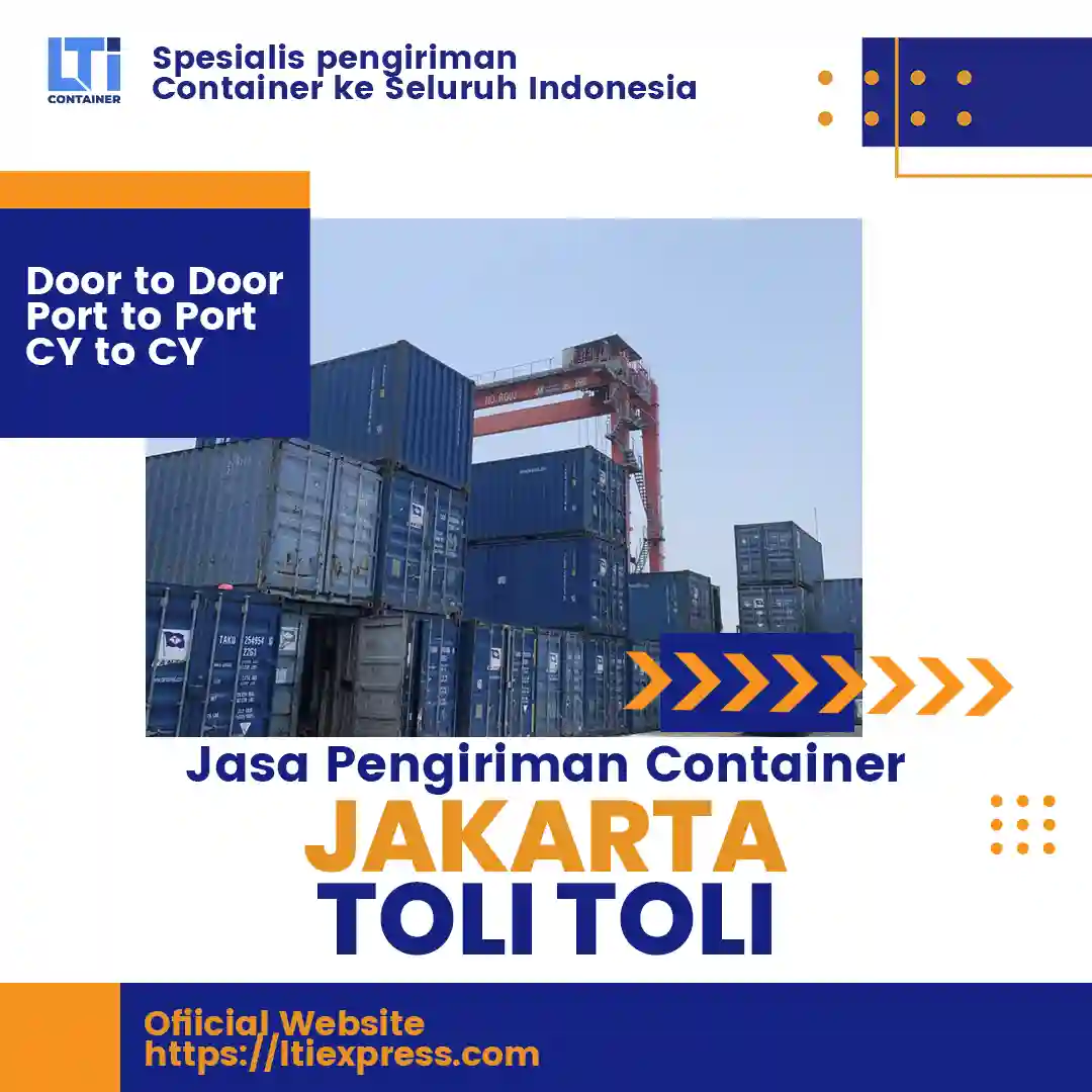 Jasa Pengiriman Container Jakarta Toli Toli