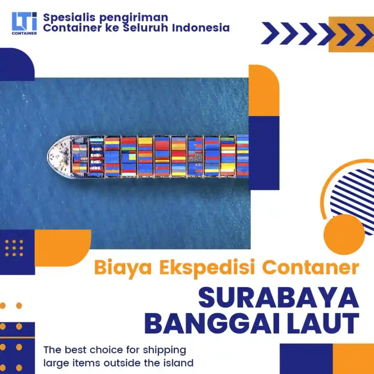 biaya ekspedisi container surabaya banggai laut