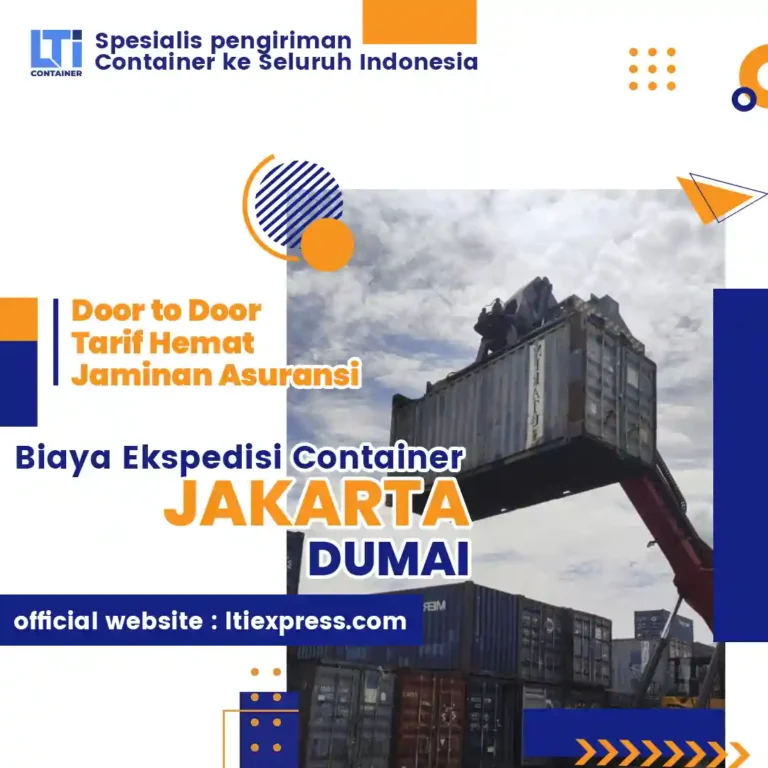 biaya ekspedisi container jakarta dumai