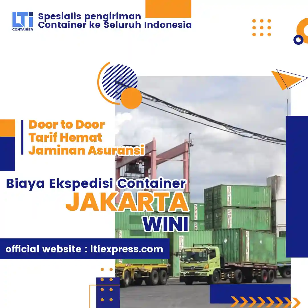 biaya ekspedisi container jakarta wini