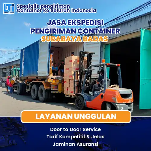 jasa ekspedisi pengiriman container surabaya badas