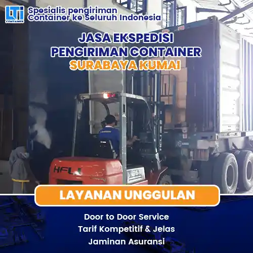 jasa ekspedisi pengiriman container surabaya kumai