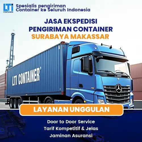 jasa ekspedisi pengiriman container surabaya makassar