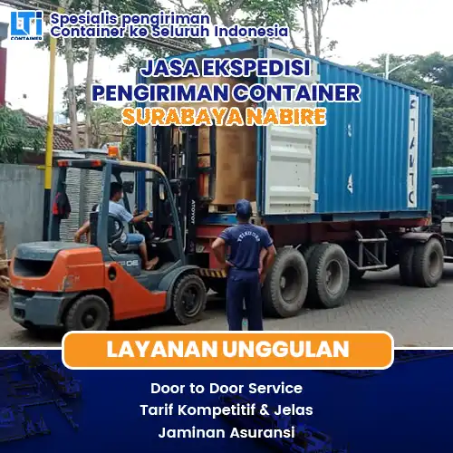 jasa ekspedisi pengiriman container surabaya nabire