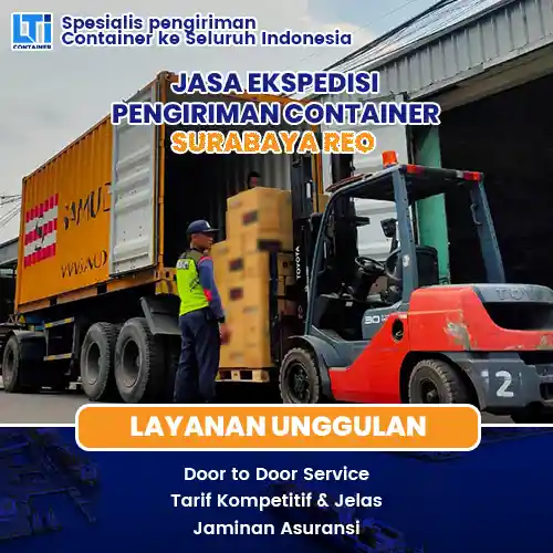 jasa ekspedisi pengiriman container surabaya reo