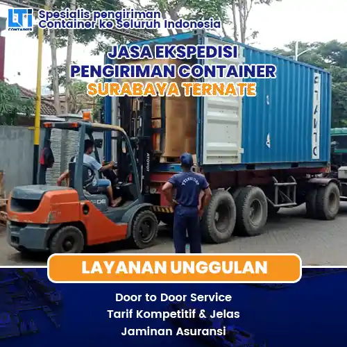 jasa ekspedisi pengiriman container surabaya ternate